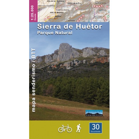 MAPA SIERRA DE HUETOR PARQUE NATURAL